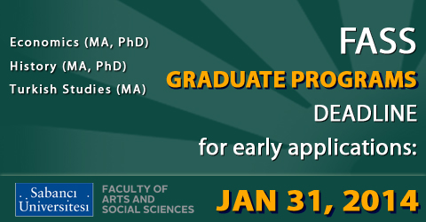 Early Applications to Graduate School of Social Sciences for Fall 2014