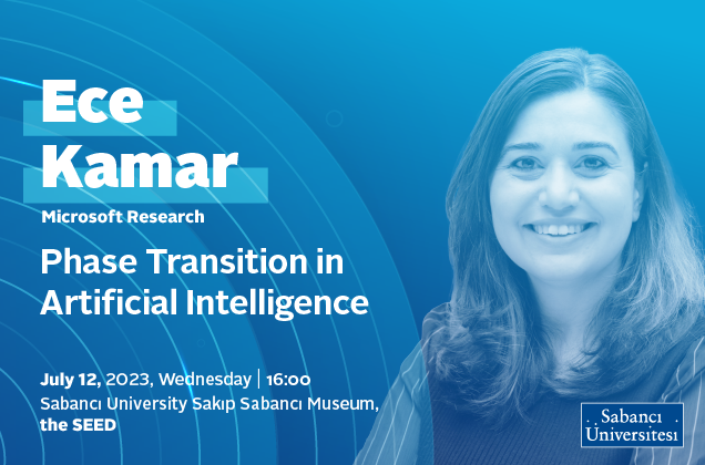 Our graduate Ece Kamar will talk about Phase Transition in Artificial Intelligence