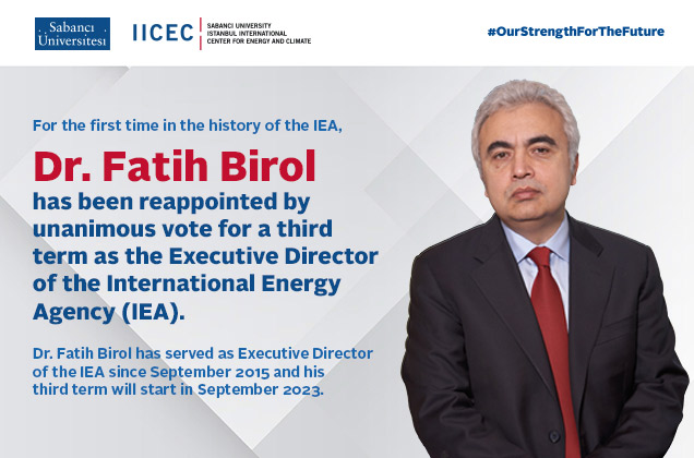 Dr. Fatih Birol has been reappointed, by unanimous vote, as the President of the International Energy Agency for the third time