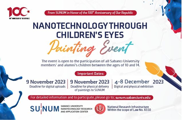 “Nanotechnology Through Children’s Eyes” Painting Exhibition from SUNUM in honor of the 100th anniversary of our Republic