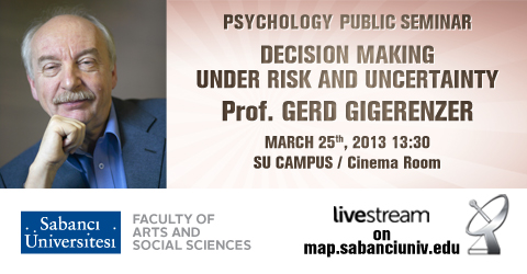 Psychology Public Lecture Series: Gerd Gigerenzer