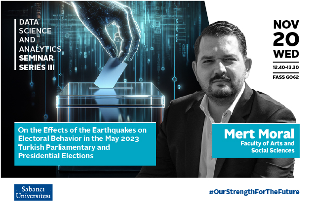 The Third Guest of The Data Science and Analytics Seminar Series Will Be Mert Moral