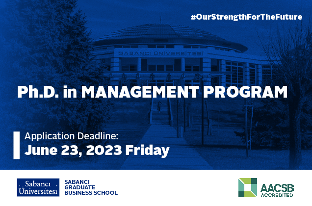 Deadline for Application to Ph.D. in Management Program: June 23rd