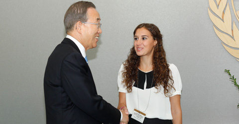 Our Alumni Sevgi Şairoğlu attended “The peace day ceremony”