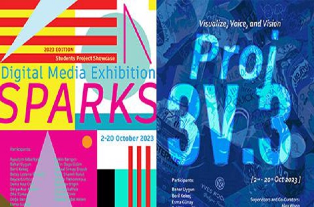 Project 3V.3 & Sparks Exhibitions in FASS Art Gallery
