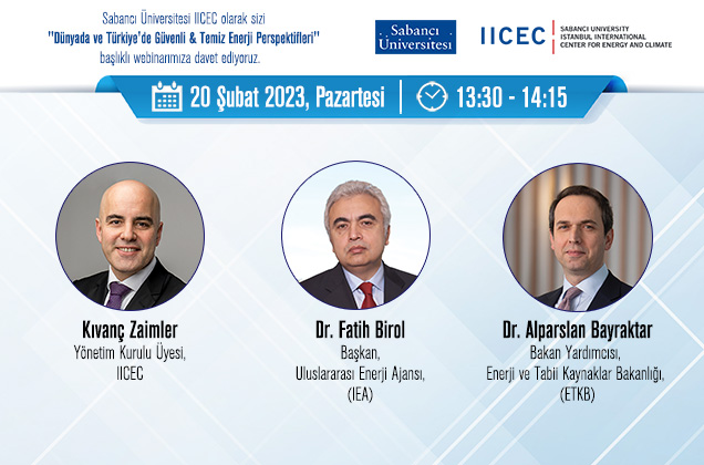 IICEC Webinar on “Secure &amp; Clean Energy Perspectives: Global &amp; Türkiye”