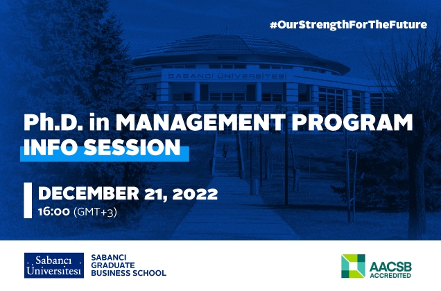 You are invited to the Ph.D. in Management Program Information Session