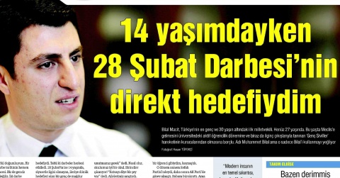 Sabancı Üniversitesi Mezunu, Türkiye'nin En Genç Milletvekili Bilal Macit Hürriyet'e Konuştu