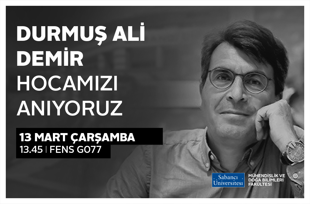 Durmuş Ali Demir Hocamızı Anıyoruz