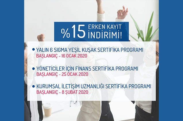 EDU Sertifika Programlarında Erken Kayıt Fırsatı