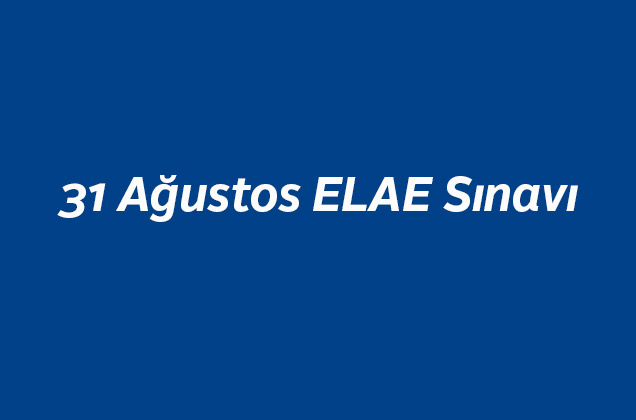 31 Ağustos 2016 ELAE St II