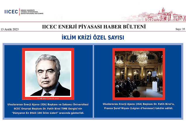 IICEC Enerji Piyasası Haber Bülteni (İklim Krizi Özel Sayı) – 35