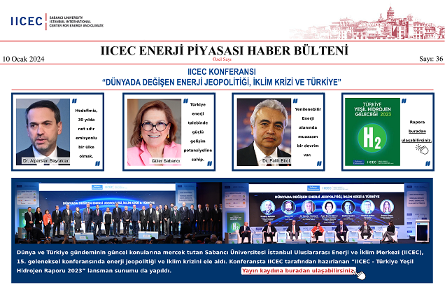 IICEC Enerji Piyasası Haber Bülteni 36.Sayı (Özel Sayı)
