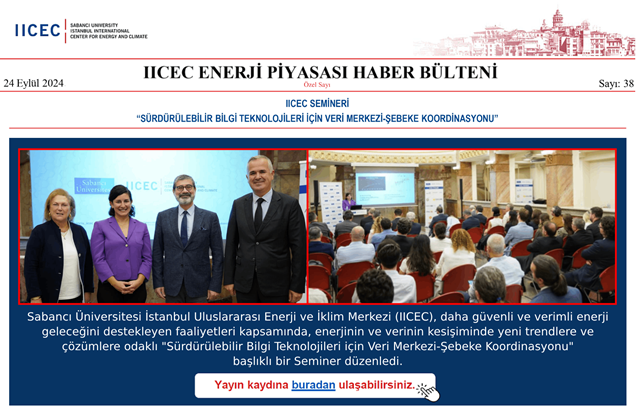 IICEC Enerji Piyasası Haber Bülteni (Özel Sayı) No: 38
