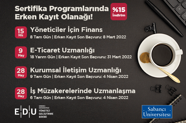 EDU, Sertifika Programlarında Erken Kayıt Olanağı Sunuyor