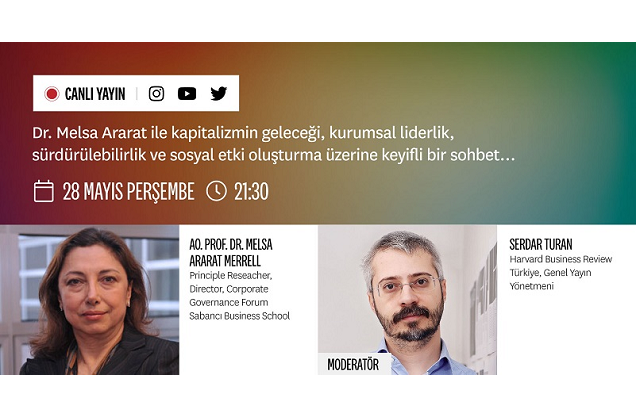 Kurumsal Yönetim Forumu Direktörü Melsa Ararat HBR Live konuğu