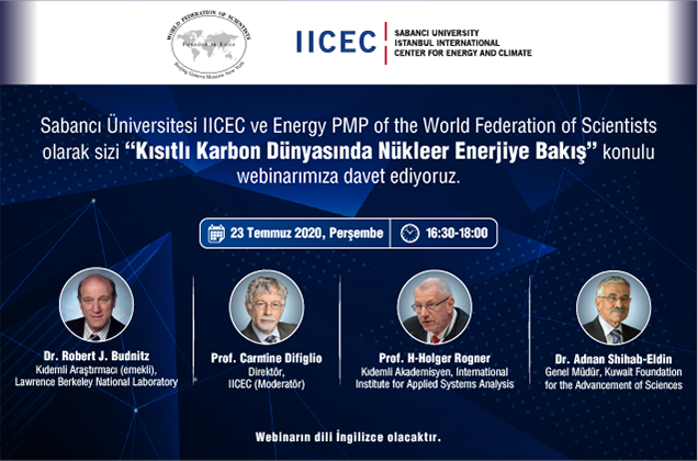 Kısıtlı Karbon Dünyasında Nükleer Enerjiye Bakış'' webinarı