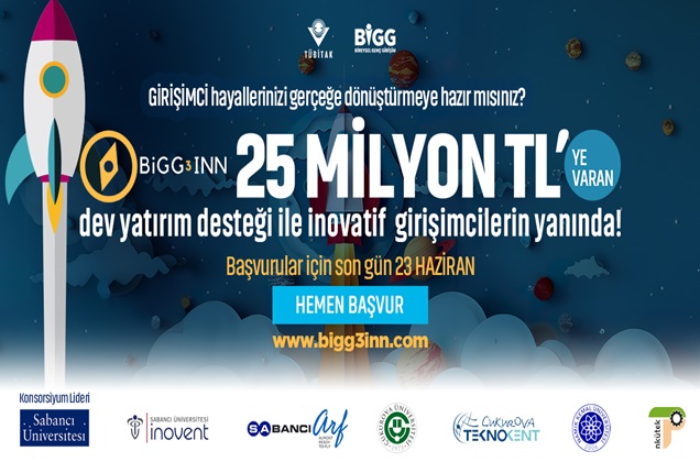 25 Milyon TL'lik Girişim Finansman Yolculuğunuzu BiGG3INN ile Başlatın!