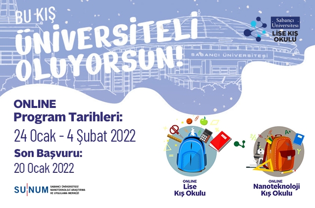 Sabancı Üniversitesi Kış Okulu İçin Başvuru Tarihi Uzatıldı