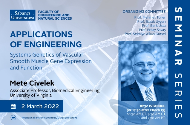 Mete Civelek'ten "Systems Genetics of Vascular Smooth Muscle Gene Expression and Function" semineri