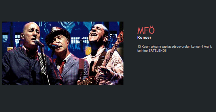 MFÖ Konseri 4 Aralık Perşembe saat 20:00’de SGM’de