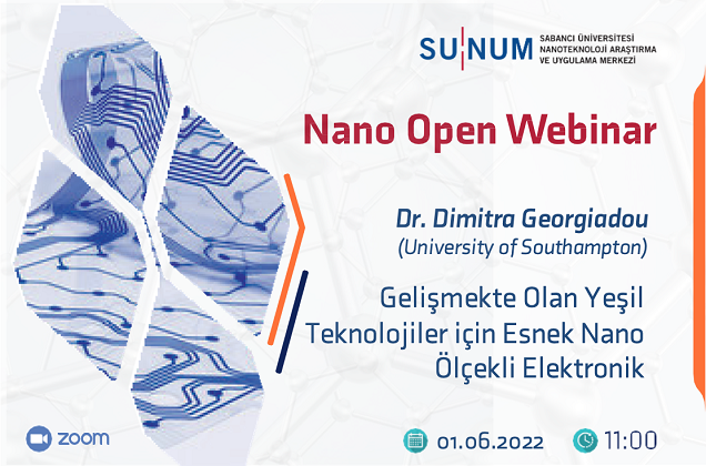 Nano Open Seminer Serisi'nin yeni konuğu Dr. Dimitra Georgiadou