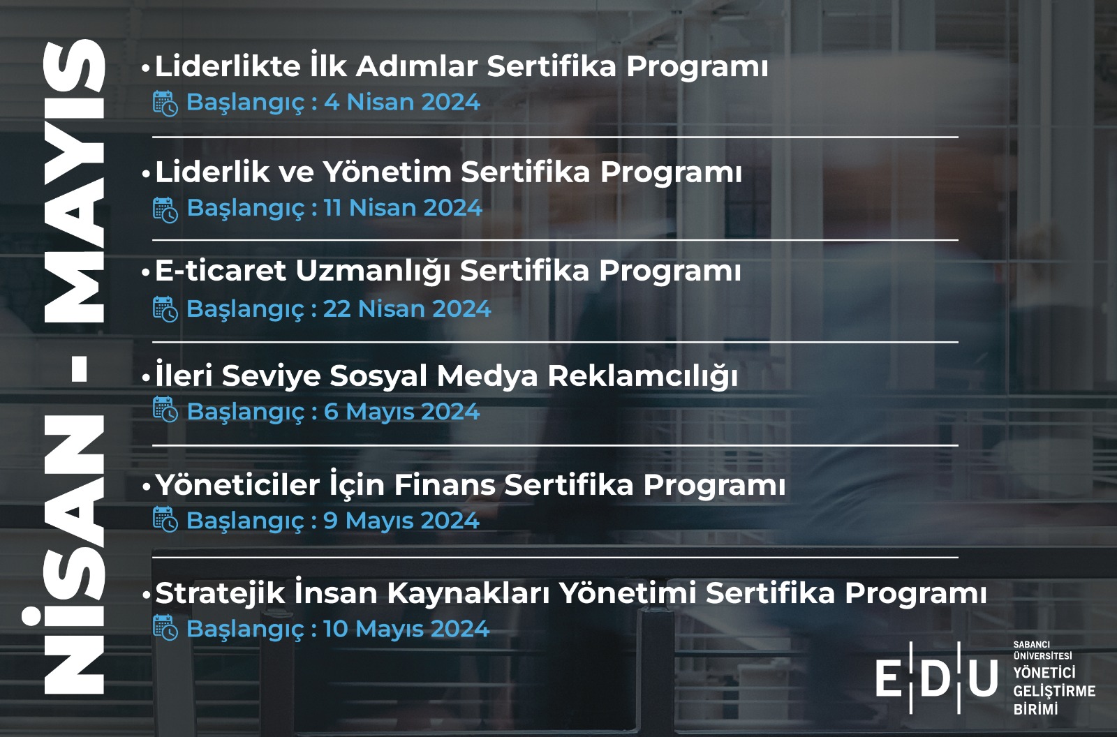 EDU Sertifika Programlarında Erken Kayıt Fırsatları