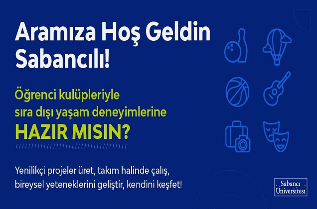 Öğrenci Kulüpleri’nin ortak sosyal medya hesabı: Sabancı University Clubs