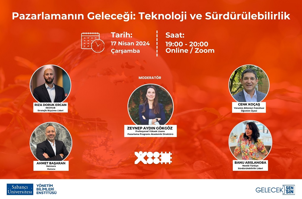 "Pazarlamanın Geleceği: Teknoloji ve Sürdürülebilirlik" Paneline Davetlisiniz