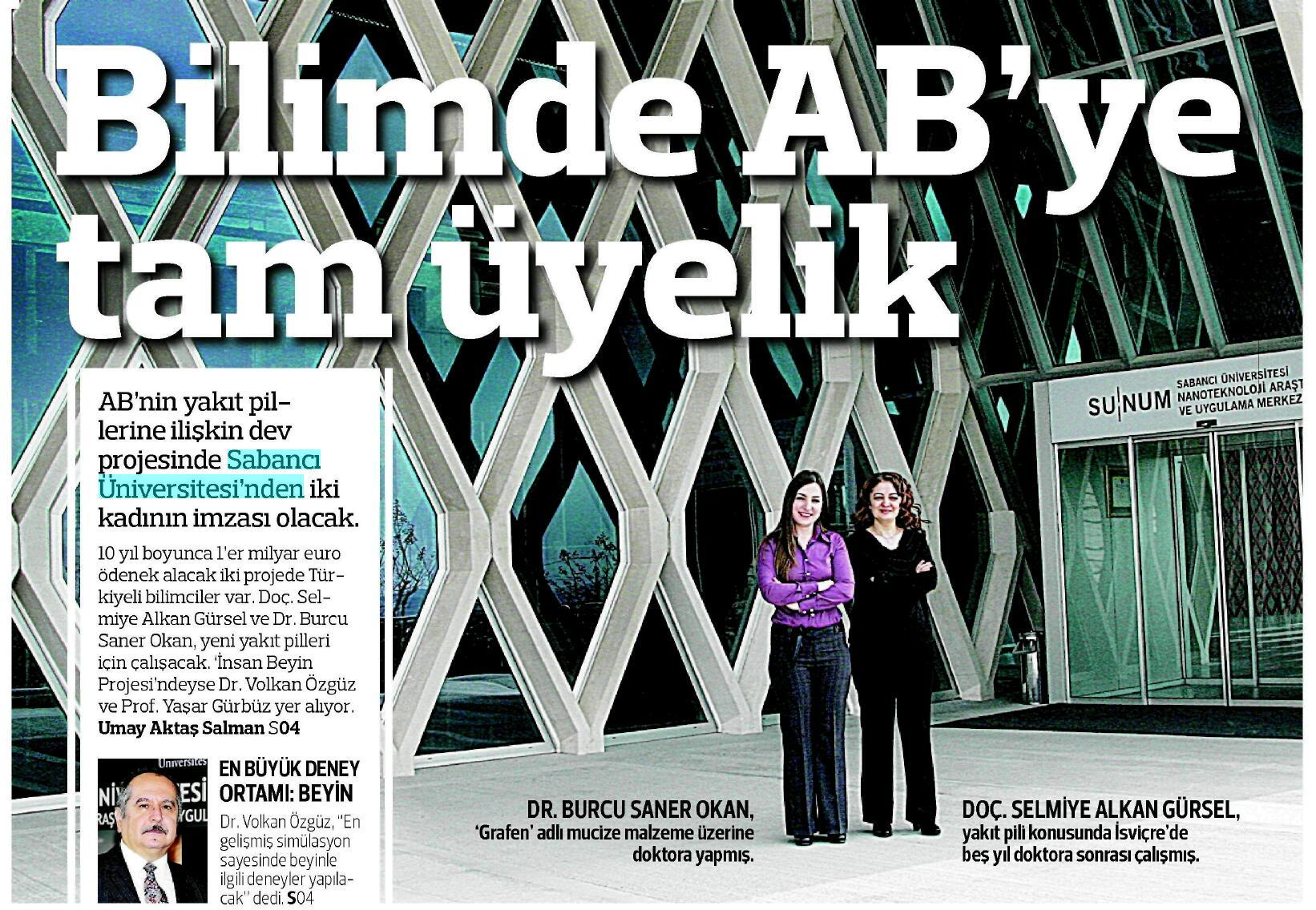 Öğretim üyelerimizin başarısı Radikal'de manşet oldu