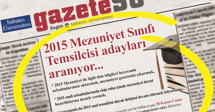 2015 Mezuniyet Sınıfı Komitesi" seçimi başladı!