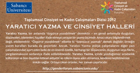 Sabancı Üniversitesi Toplumsal Cinsiyet ve Kadın Çalışmaları Dizisi 2011 “Kadın ve Edebiyat” Buluşmaları Sona Erdi