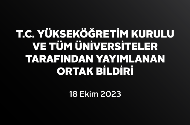 YÖK Bildiri
