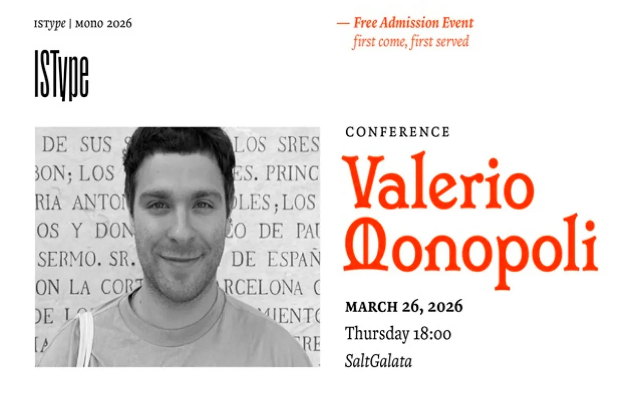 ISType’ın Mono Konferans Serisinin Yeni Konuğu Valerio Monopoli