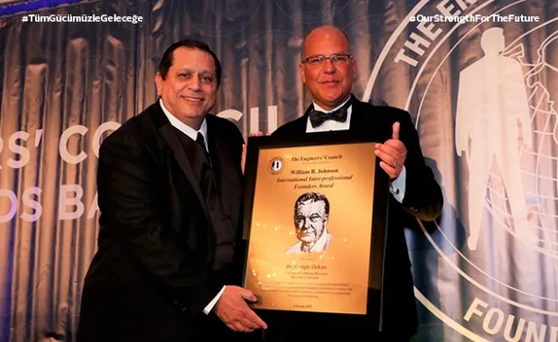 Visiting Faculty Member Cengiz Özkan receives the William Johnson International Founders Award