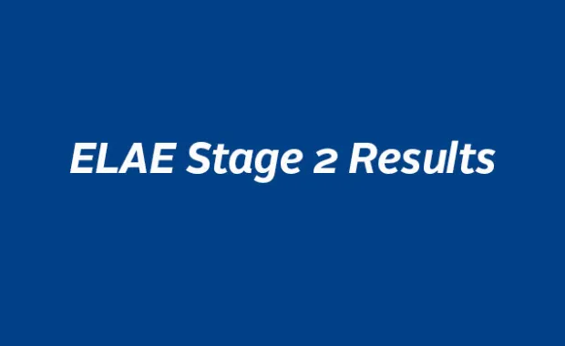 17th August 2016 ELAE Stage 2 Results