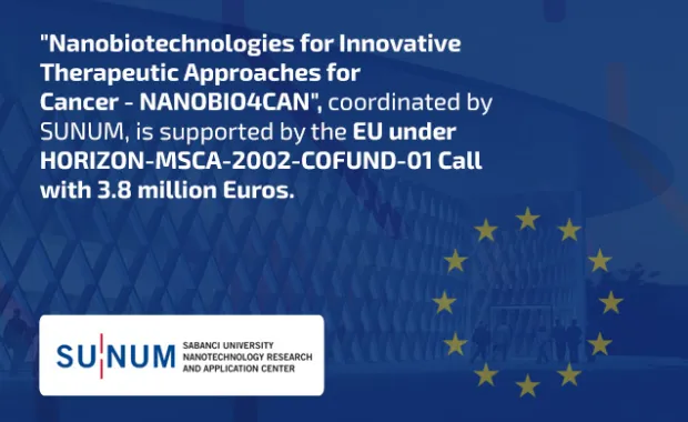 &quot;Nanobiotechnologies for Innovative Therapeutic Approaches for Cancer- NANOBIO4CAN&quot;, coordinated by SUNUM, has been supported by the EU under HORIZON-MSCA-2002-COFUND-01 Call with 3.8 million Euros