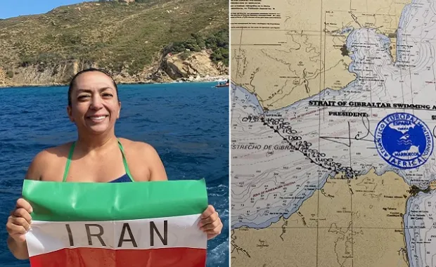 Our Faculty Member Raha Akhavan swam the Strait of Gibraltar