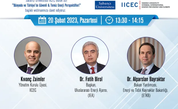 IICEC Webinar on “Secure &amp; Clean Energy Perspectives: Global &amp; Türkiye”