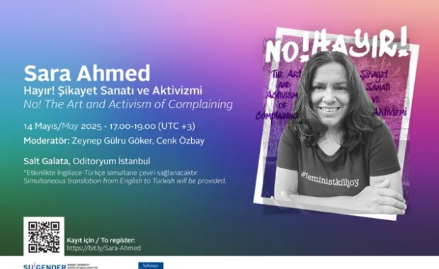 Sara Ahmed to Visit Istanbul in May as a Guest of SU Gender