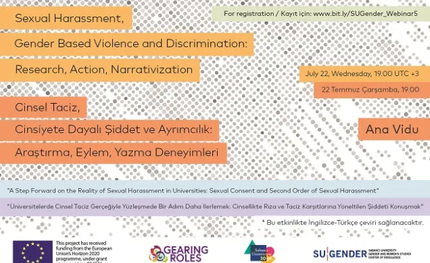 SU Gender webinar buluşmalarının 5.’sinde Ana Vidu’yu ağırlayacak Resmi