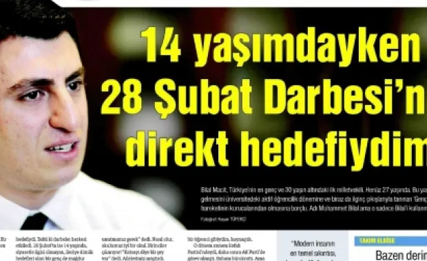 Sabancı Üniversitesi Mezunu, Türkiye'nin En Genç Milletvekili Bilal Macit Hürriyet'e Konuştu