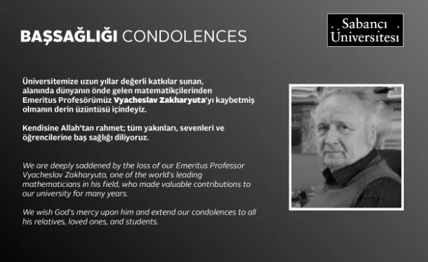 Emeritus Öğretim Üyemiz Vyacheslav Zakharyuta’yı Kaybettik