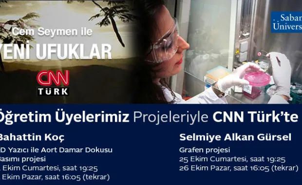 Öğretim Üyelerimiz Projeleriyle CNN Türk’te