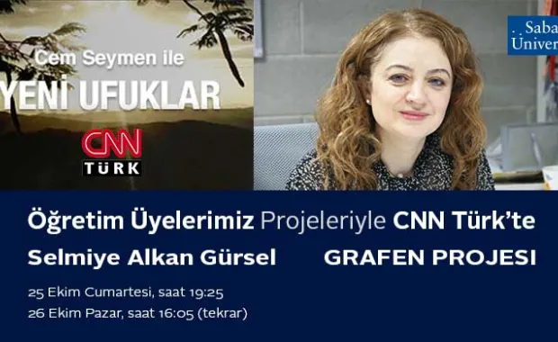 Grafen Projesi ile CNN Türk'te 'Yeni Ufuklar' Programındaydık