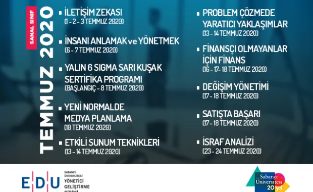 EDU Açık Eğitimler Temmuz ayında da devam ediyor