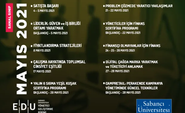 EDU’nun Mayıs Programında 10 Farklı Eğitim Yer Alıyor