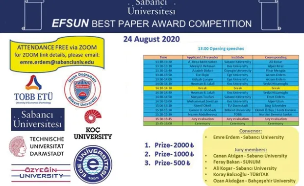 EFSUN En İyi Makale Yarışması 2020 Etkinliği