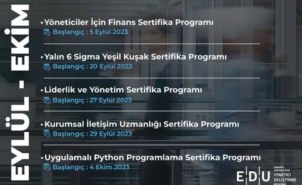 EDU Sertifika Programlarında Erken Kayıt Fırsatları!