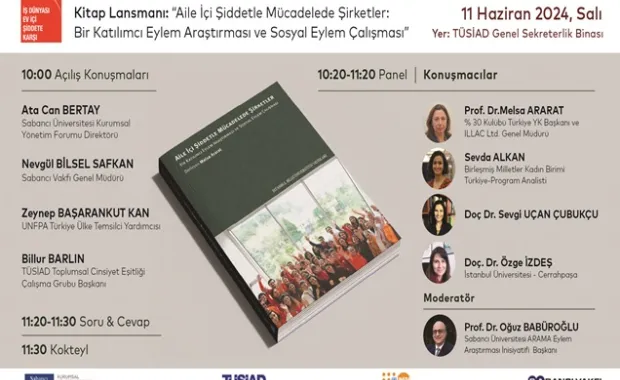 “Aile İçi Şiddetle Mücadelede Şirketler: Bir Katılımcı Eylem Araştırması ve Sosyal Eylem Çalışması” Kitabının Lansmanına Davetlisiniz